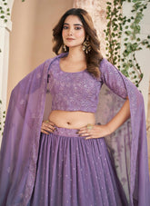 Modern Looking Designer Lehenga Choli in Purple Colour